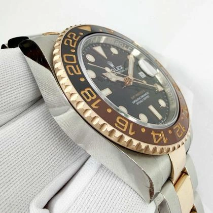 Rootbeer 126711CHNR 40MM 18K Rg Two-Tone Black DialGMT-Master II - Image 11
