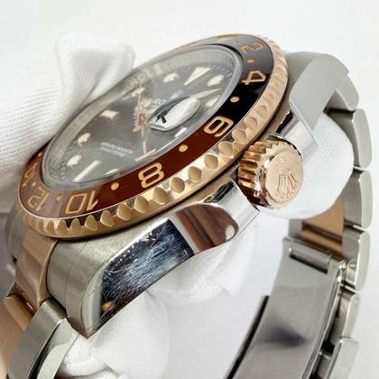 Rootbeer 126711CHNR 40MM 18K Rg Two-Tone Black DialGMT-Master II - Image 10