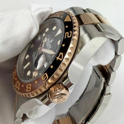 Rootbeer 126711CHNR 40MM 18K Rg Two-Tone Black DialGMT-Master II - Image 9